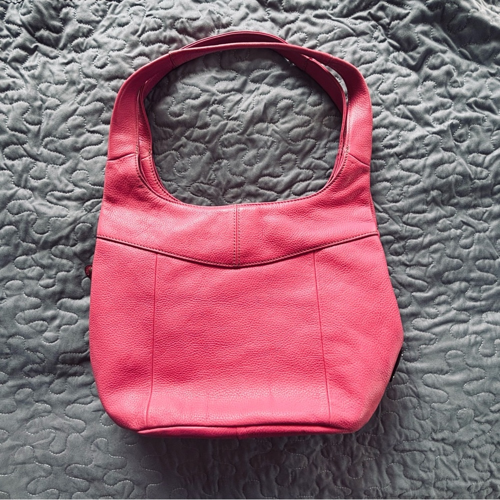 Genuine Leather large pink purse w/ wallet - Picture 4 of 16